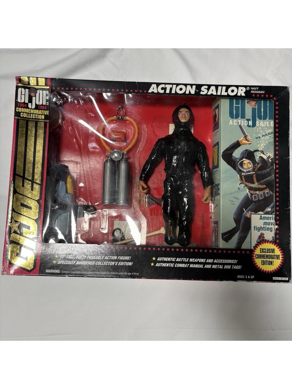 1994 G.I. Joe Action Sailor Commemorative Collection Set - MELTED - READ DESCR
